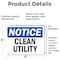 Signmission Clean Utility, 7 in W x Rectangle, Vinyl Decal OS-2PACK-NS-D-57-L-10640 - alternate 3